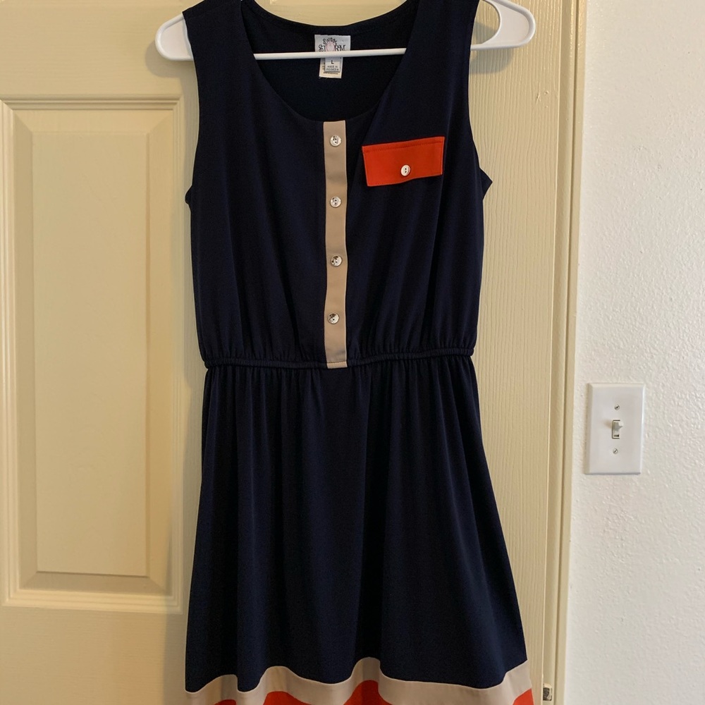 Navy Dress Junior Large/Small Women